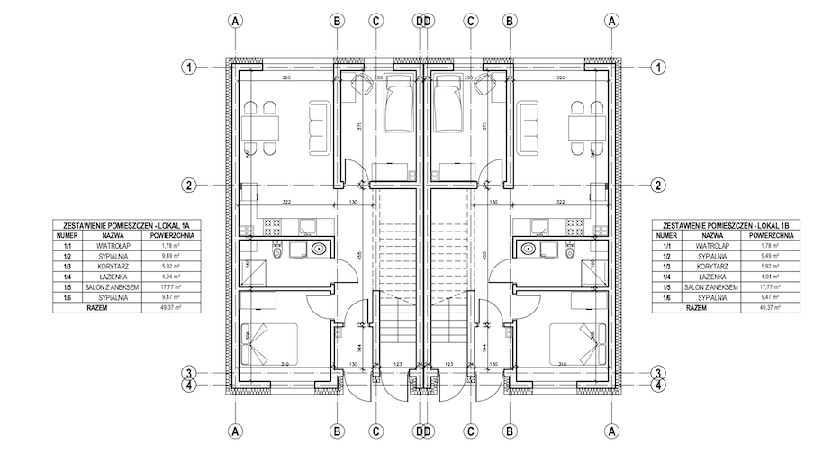 rzuty głuchów mieszkania parter